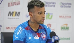 Lucho revela desejo de ser titular do Bahia contra o São Paulo: "Espero que chegue a oportunidade"