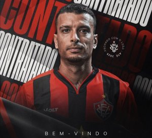 Mais um! Vitória anuncia a contratação do atacante Bruno Xavier