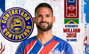 Bahia anuncia Willian José como novo reforço para a temporada 2025